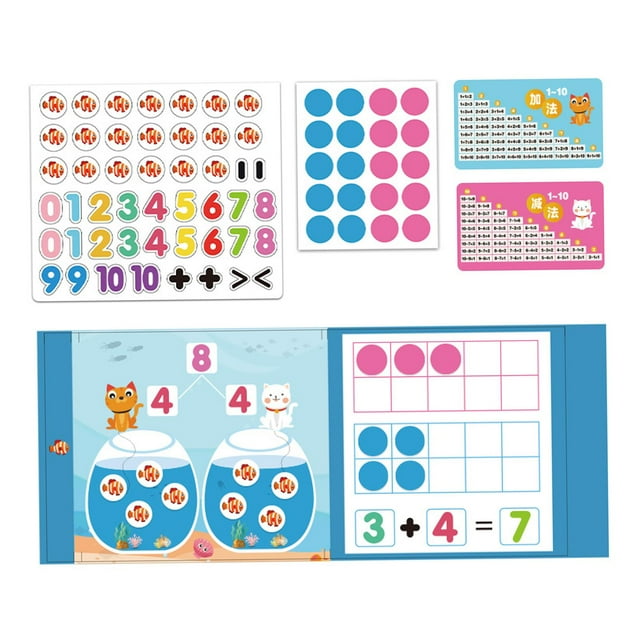 HILABEE Ten Frame Set Addition Subtraction Skill Early Educational Toy Number Counting