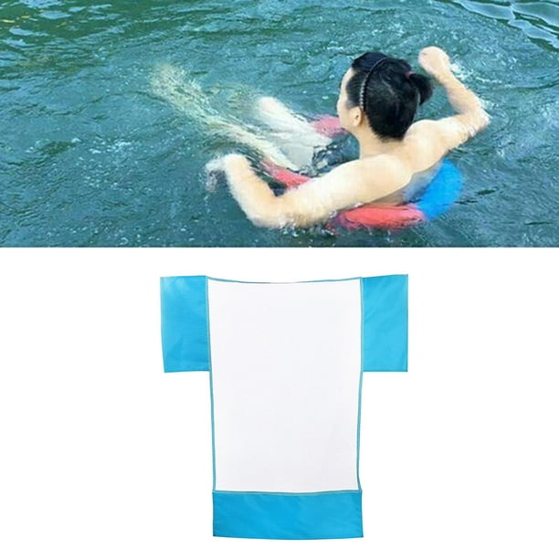 Silla flotante piscina Yotijar asiento flotante de natación tela de Paño de malla azul