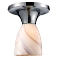 thumbnail image 2 of Elk Lighting Celina 1-Light Semi Flush in Chrome and Creme Glass - LED, 2 of 2