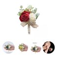 thumbnail image 1 of Brooch Pin Realistic Looking Vivid Color Fade-Resistant Non-Wither Wide Application Decorative Reusable Simulation Flower Jewelry Brooch Ornament Birthday Gift, 1 of 8