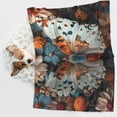 thumbnail image 6 of Naloa Butterfly and Bloom Beauty Dog Blanket, 3 Sizes Cat Blanket for Indoor Cats Large Medium Small Dog Gifts-Medium, 6 of 8