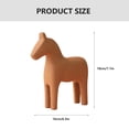thumbnail image 5 of Raindrops 6pcs Wooden Horse Statue Wooden Sculpture Wooden Horse Sculpture Wooden Horse Figurine Diy Wooden Crafts Diy Painted Ornaments Wooden Desktop Decor Wood Crafts for Adults Kids, 5 of 8