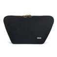 thumbnail image 1 of Bolsa de maquillaje KUSSHI lavable de viaje con organizador de brochas, color negro y rojo, 1 of 6