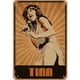 thumbnail image 1 of Placa de Metal Vintage de hierro Wdftyju TINA Singer Rectangular 20x30cm, 1 of 9