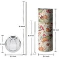 thumbnail image 5 of 20oz Fall Pumpkins Leaves Pattern Skinny Tumblers Stainless Steel Tumbler with Lid and Straw,Vacuum Insulated Double Wall Travel Tumbler Cups with Cleaning Brush for Coffee,Tea, 5 of 6