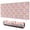 Pink Christmas Santa, variant on Long Mouse Pads for Desk,Orange Christmas Gingerbread Man Pattern Desk Mats on Top Of Desks, Desk Mouse Pad Extra Large with 3mm Non-Slip Base and Stitched Edge for Gaming,Office,Work,Home 31.5x11.8in