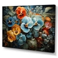 thumbnail image 2 of Designart "Splendidly Realistic Garden Of Colorful Pansies I" Pansies Canvas Wall Art, 2 of 7