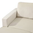 thumbnail image 5 of MAYEERTY Superior Beige white Lint Modern Adult Couch Living Room Sofa Set, 5 of 10