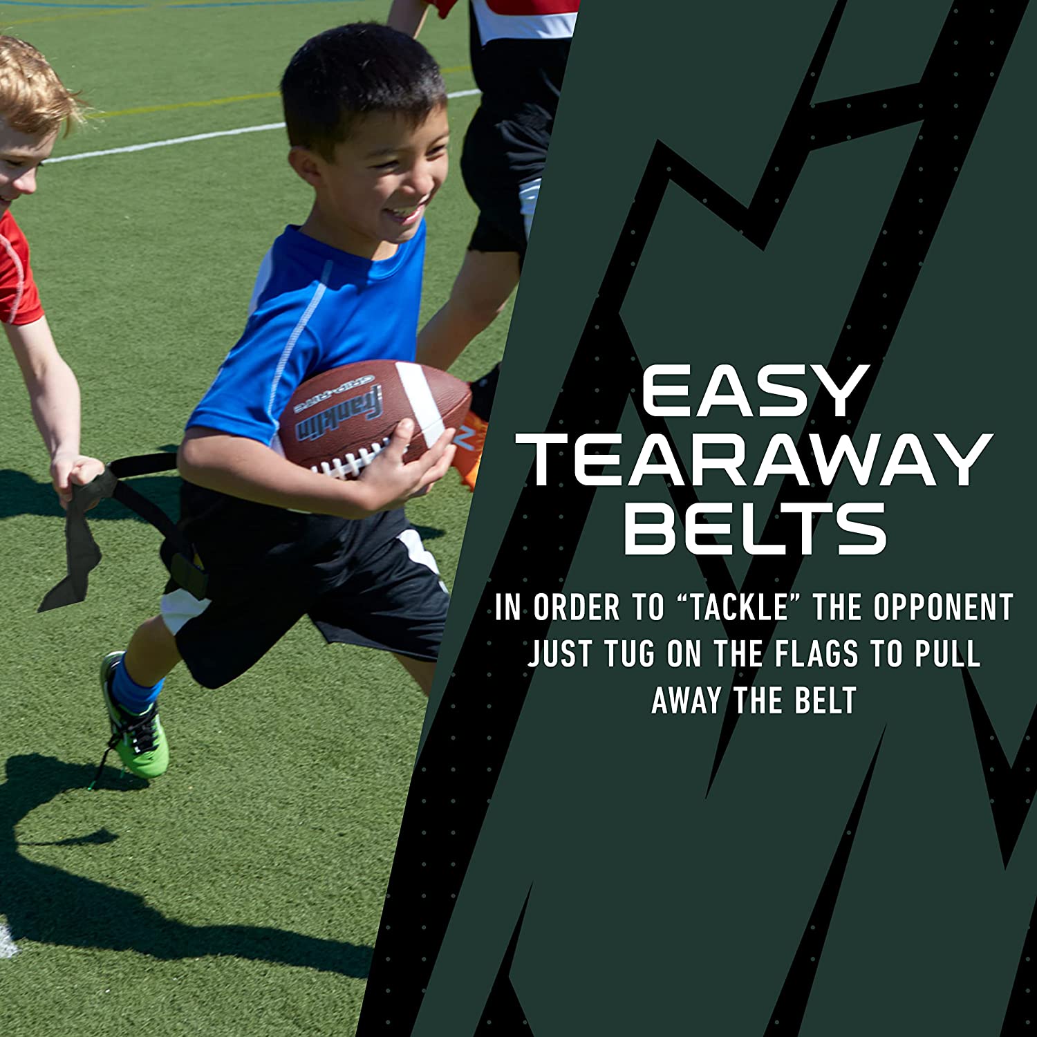 Franklin Sports NFL New York Jets Youth Flag Football Set - image 5 of 8