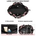 thumbnail image 3 of Black Christmas Santa Pattern Travel Tote Bags for Women Carry On,Large Weekender Bags for Women Travel,Multi Functional Duffle Bag for Work,Shopping,Sports, 3 of 5