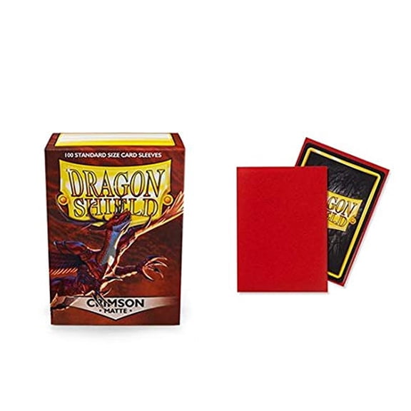 Dragon Shield Matte Crimson 100 Protective Sleeves