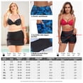 thumbnail image 4 of RELLECIGA Women's High Waisted Swim Skirt Sporty Skort Bathing Suit Skirt Swimsuit Skirt Tankini Bottoms with Shorts, 4 of 9