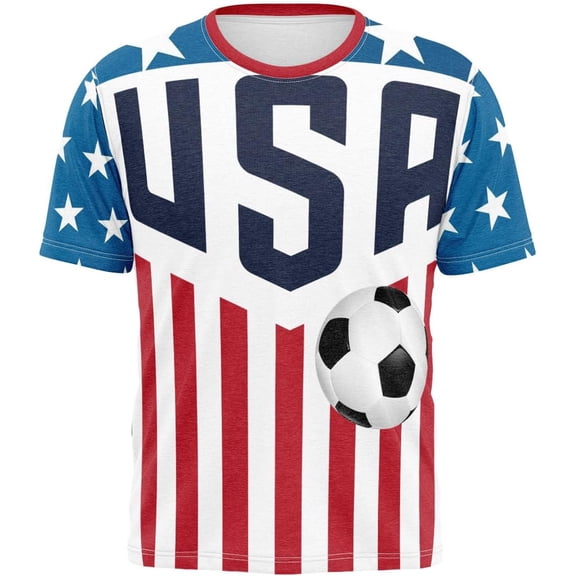 NCY 2026 USA Canada Mexico Soccer Jersey T-Shirt-Polyester Short Sleeve Tee for Fans-Comfy Breathable Sports Top