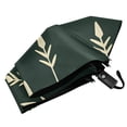 thumbnail image 6 of FORMRS Travel Umbrella Folding Auto Open Close Windproof Rain UV Protection, Dark Green Plants, 6 of 8
