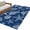 Navy Blue White, variant on 2.7'x5' Area Rugs, Teal Coastal Indoor Outdoor Area Rug for Living Room Bedroom, Nautical Beach Starfish Coral Summer Washable Bathroom Rugs Kitchen Floor Carpet Mats Home Decor Aesthetic