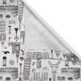 thumbnail image 6 of Ambesonne Europe Valance & Curtain, Europe Famous Places Drawing, 55"x45", Black White, 6 of 7
