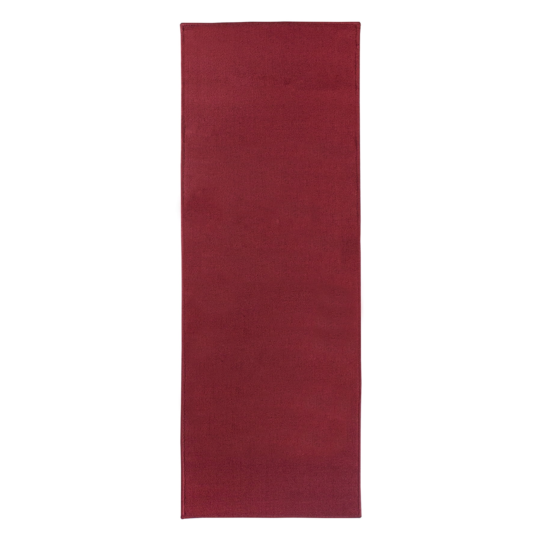 Ritz Indoor/Outdoor Rug Runner, 64505A - Red - Stain-resistant Nylon Loop - Machine Washable - 20 in. x 60 in