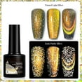 thumbnail image 7 of Dengmore 6 Color for Choose Crystal Glow Cat Eye Gel Polish, UV/LED Lamp Required, Create Versatile Nail Art Styles with Shimmery Magnetic Effect, Salon-Level Manicure, 7 of 7