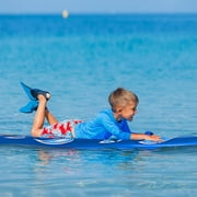 Costway 6 Surfboard Foamie Body Surfing Board W/3 Fins & Leash for Kids Adults White