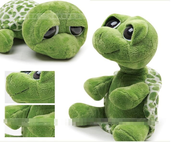 20CM Lovely Big Eye Green Tortoise Turtle Animal Baby Stuffed Plush Toy BI 