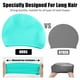 thumbnail image 4 of Gorro de natación Gorro de silicona elástico con forma de gota de agua para hombres y mujeres, 4 of 7