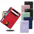 thumbnail image 4 of Tarjetero portátil de cuero PU para múltiples tarjetas, tarjetero RFID antimagnético fijo multicolor, 4 of 4