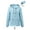 Sky Blue, variant on Rosvigor Womens Waterproof Raincoat Lightweight Color Block Jackets Windproof Hooded Jacket with Pockets