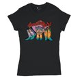 thumbnail image 5 of Dazzling Girl T-Shirt Blessed and Lucky Cowgirl Cute South Vintage Retro American Heritage Tradition Women's Tee, 5 of 7