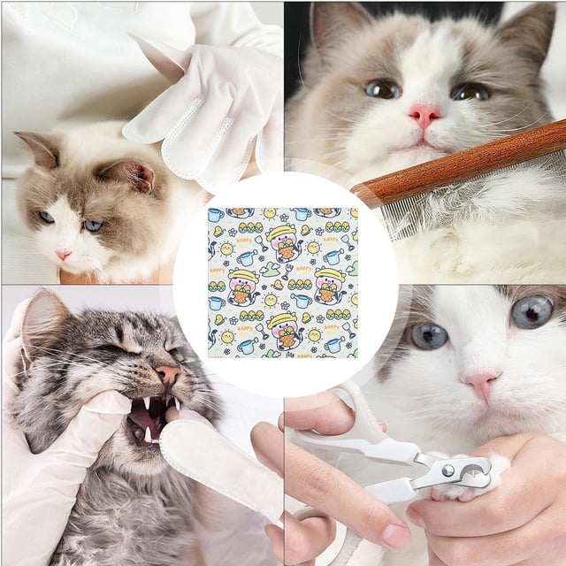 Cat Wrap For Cutting Nails Cloth Wrap For Nail Clipping Scratch And Escape Prevention Multi Purpose Swaddle Wrap Pet Worker