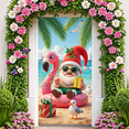 thumbnail image 6 of Festive Santa Banner Beach Holiday Christmas Flamingo Decor Gift Present for Holiday Party Summer Celebration Beach Gathering, 6 of 8