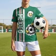 thumbnail image 4 of SCSAlgin Soccer Jersey for Men Short Sleeve Training Shirt Breathable Sport Casual T Shirt for Soccer Fans, 4 of 6