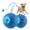 Blue 2PCS, variant on Interactive Dog Toy, Auto-Bouncing Motion-Activated Tough Silicone Ball rechargeable USB fast charge, works on carpets & hardwood