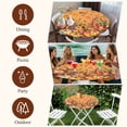 thumbnail image 7 of Yellow Pumpkins Fall Round Tablecloth, Fitted Table Cover with Elastic for 55"-60" Round Tables, Harvest Thanksgiving Botanical Leaves Table Cloth Outdoor Indoor Dinning Party Waterproof Tablecloths, 7 of 7