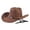 Coffee, variant on Classic Western Cowboy Hat Style Sun Outdoor Fashion Jazz Headwear for Men and Women Khaki One Size