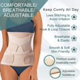 thumbnail image 4 of Banda para el vientre posparto 3 en 1, soporte para sección C, envoltura de recuperación, Fajas postparto, fajas abdominales para después del parto (XL, Beige), 4 of 5