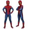thumbnail image 2 of Halloween Costume Superhero Classic Red Blue Spider Suit Brand New Day Hero Full Bodysuit for Halloween Party Role Play Outfit Red S, 2 of 6