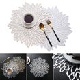 thumbnail image 2 of CAROOTU Decorative Floral Table Mat 2 PCS Thick PVC Pot Coaster Fast Heat Dissipation Non Slip Flexible Placemats for Kitchen, 2 of 6