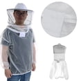 thumbnail image 3 of HomeLife Hat Mesh Veil Smock Beekeeper Beekeeping Anti-Bee Half Body Protective Clothes, 3 of 4