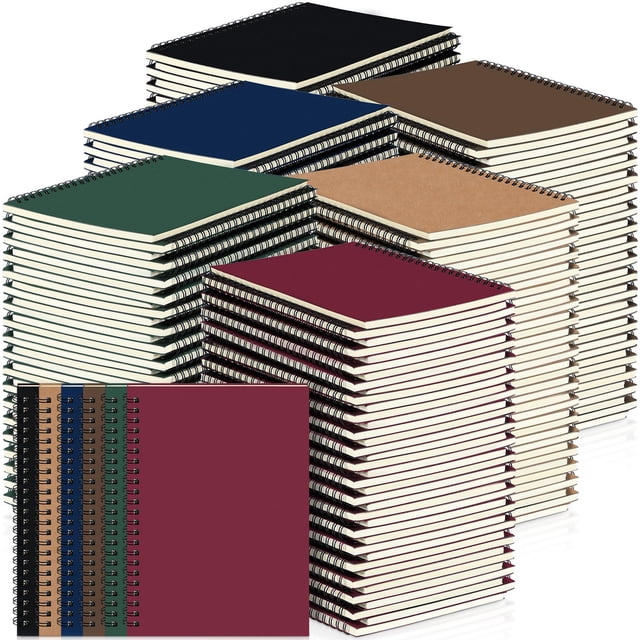 Cuaderno espiral Yahenda A5, 21 x 14 cm, rayado, 72 unidades
