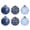 A, variant on Zenithome 6PC Fabric-Wrapped Foam Christmas Balls Elegant Tree Decorations, Festive Ornaments for Holiday Display, Poly Plastic Craft Set