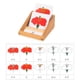 thumbnail image 1 of Juego de de animal de Juguetes preescolares de aprendizaje ños de flor perfke Tarjeta de tres segmentos, 1 of 8