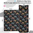 thumbnail image 5 of Monster Cartoon Truck Black Pattern Teens Toddler Nap Mat with Pillow, Sleeping Mat Bag for Preschool Daycare 59"x22", 5 of 6