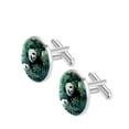 thumbnail image 2 of Panda Stainless Steel Silver Jewelry Cufflinks for Formal Attire and Business Meetings, 2 of 6