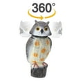 thumbnail image 3 of Generic Fake Owl Statue Scarecrow Decoy with 360 Rotating Head Outdoor Garden, 3 of 9