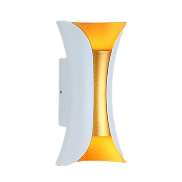 Aplique de pared, lámpara de pared de aluminio resistente al agua para escaleras. Platino 10w