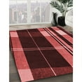 thumbnail image 3 of Ahgly Company Machine Washable Indoor Round Transitional Red Area Rugs, 3' Round, 3 of 7