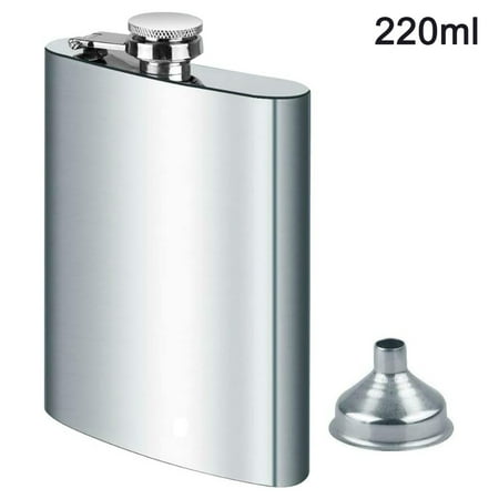 

Stainless Steel Hip Flask Set Carry 8 Ounce Leak Proof Stainless Steel Flask Liquor Hip Flask with Funnel and Gift Box