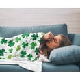 thumbnail image 4 of Yibo Happy St.Patrick's Day Blankets Lucky Shamrocks Leaves Fuzzy Soft Bed Cover Bedspread Microfiber Luxury Blanket for Travel Stadium Camping Couch Sofa Chair, 4 of 8