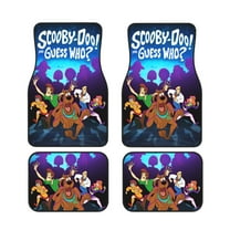 4PC Scooby-Doo Car Floor Mats Set Anti Skid Vehicle Floor Mat Car Carpet For Most Cars Sedan Suv Truck Universal Auto Interior Accessories