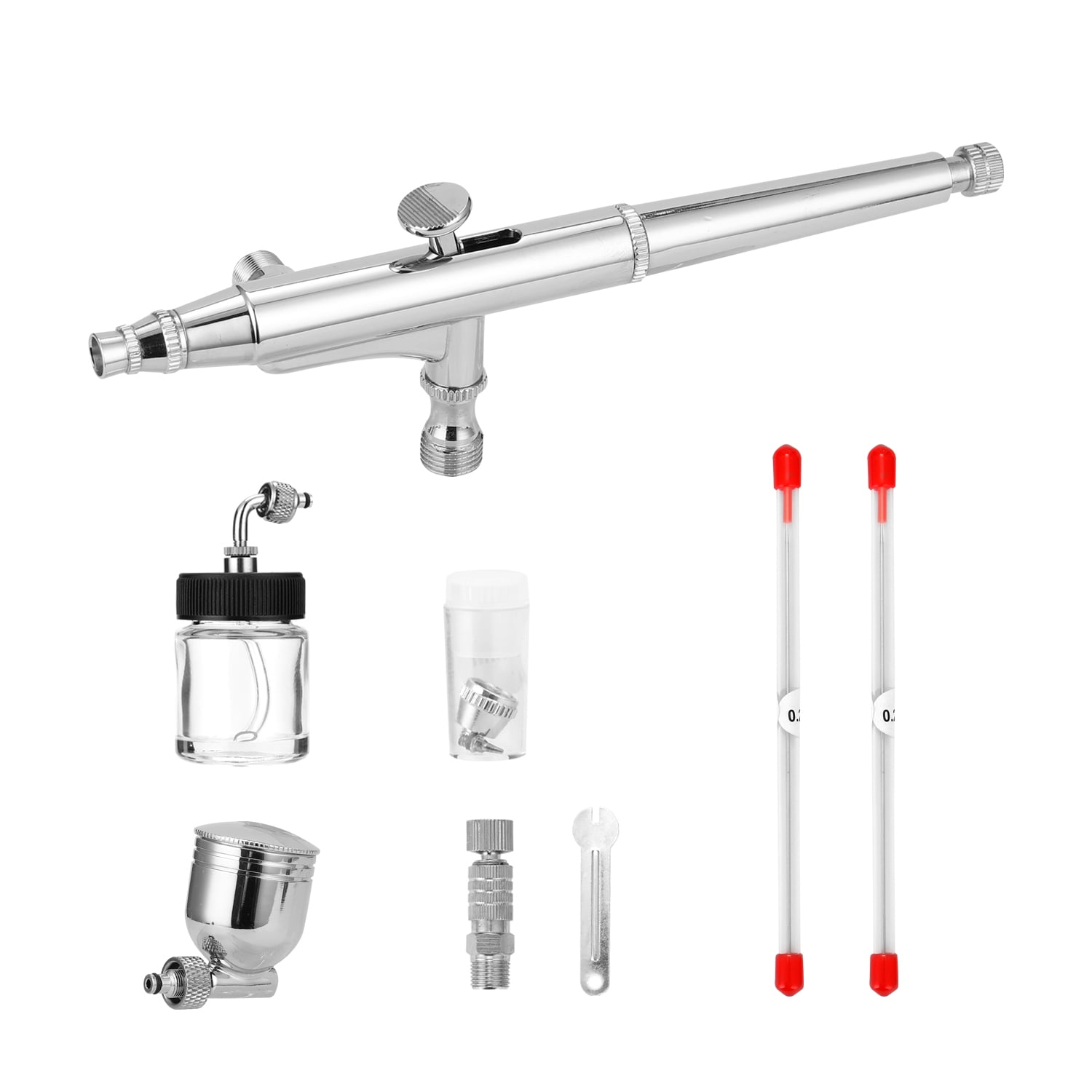 Electric paint sprayer,With Adapter Wrentch Professional Airbrush Set Art With Adapter Model Art With Adapter Wrentch 2 2needles 2 Nozzles Cups 2needles 2 Set Model Art Paint Sprayer Eryue